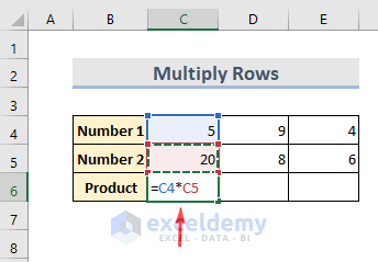 Multiply Rows by Using Asterisk