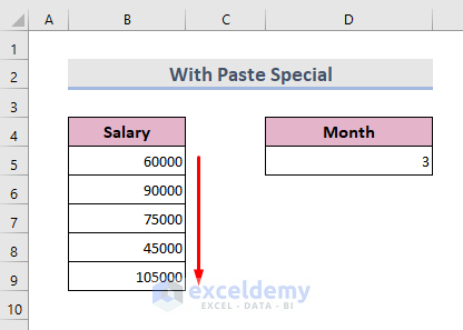 Alternative to Excel Multiplication Formula: Paste Special Option