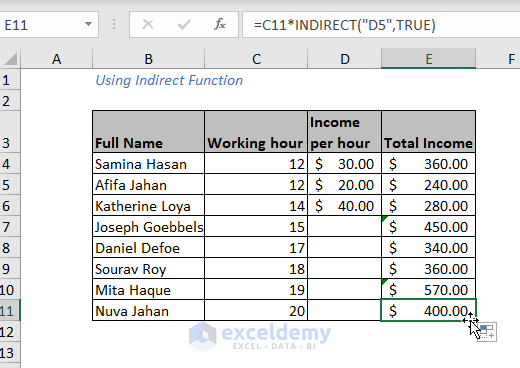 repeat formula pattern in Excel