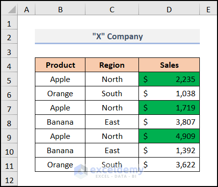 sum colored cells in excel without vba