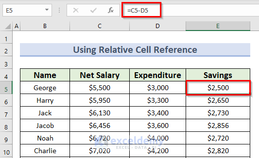 types of cell reference in excel