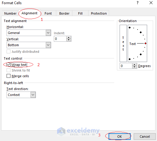 Wrap Text in a Cell