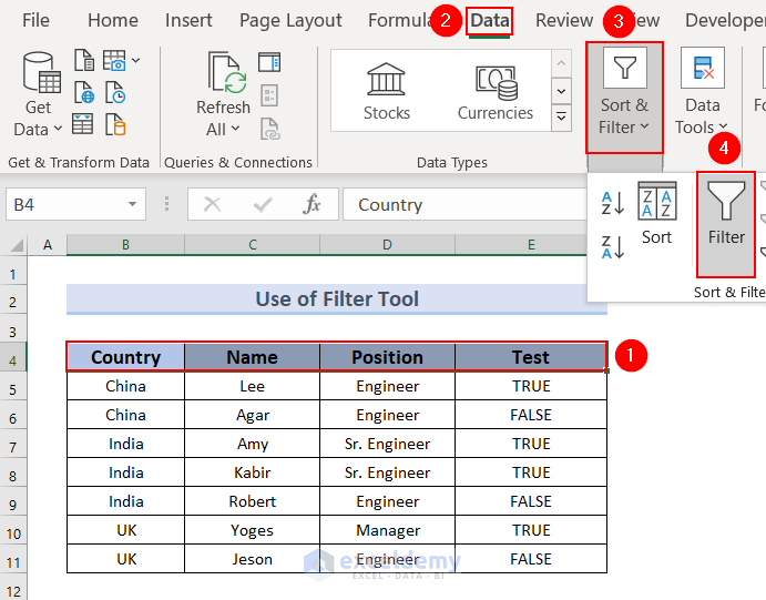Employing Filter Feature to delete duplicates except for one value in Excel