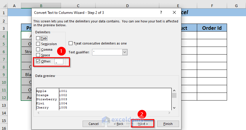 Using Text to Columns to Remove Partial Data from Multiple Cells