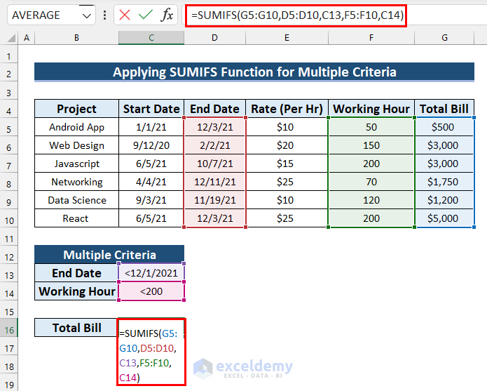 Using SUMIFS Function to Choose Function from SUMIF vs SUMIFS