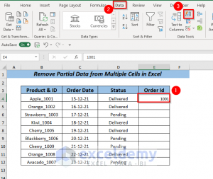 How to Remove Partial Data from Multiple Cells in Excel (6 Ways)