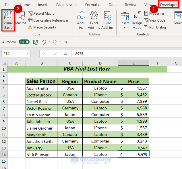 Using SpecialCells VBA to Find Last Row