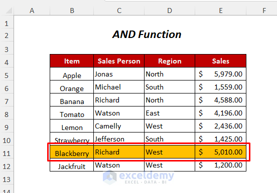 excel conditional formatting for multiple conditions result