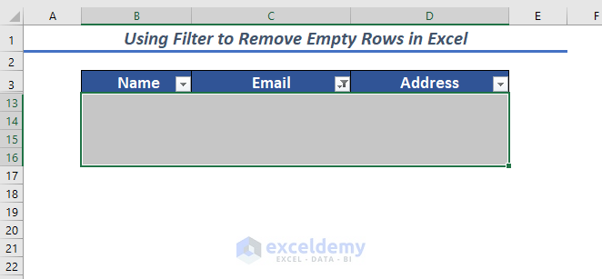 Empty Rows Removed
