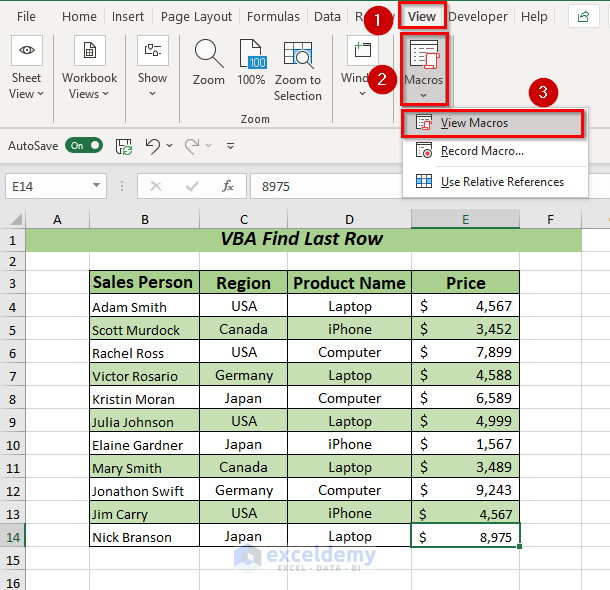 Using Rows.Count for Any Selected Column to Find Last Row