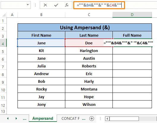 Ampersand-How to Concatenate Apostrophe in Excel