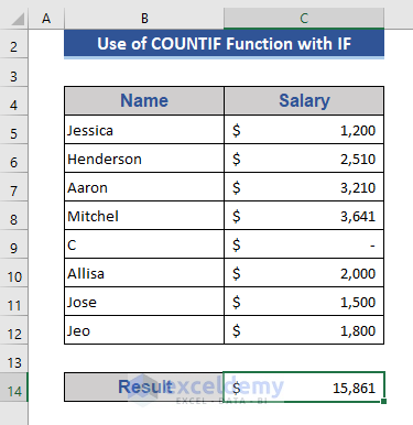 COUNTIF Operation to calculate If Cell is Not Blank