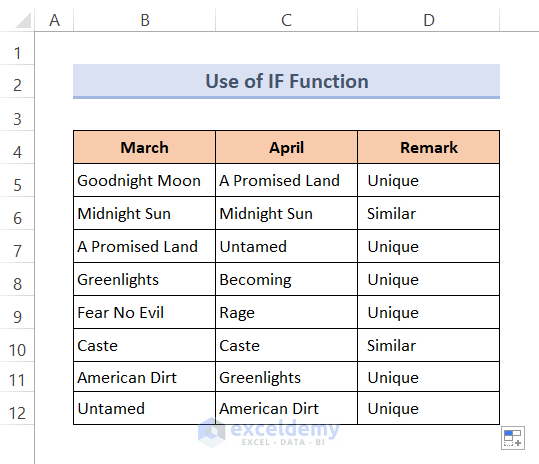 The IF Function