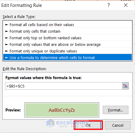 Conditional Formatting with New Rules