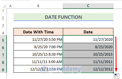 Convert Timestamp to Date Using DATE Function