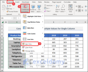 Conditional Formatting Based on Multiple Values of Another Cell