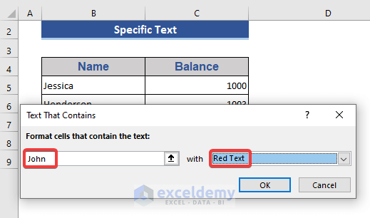 Change Text Color Based on Value by Applying Built-in Conditional Formatting