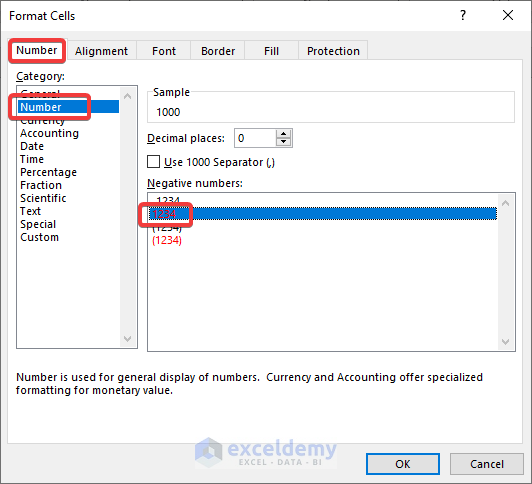 Change Text Color Using Format Cells Command from the Context Menu