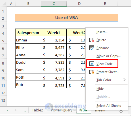 Excel VBA to Transform Table to List in Excel
