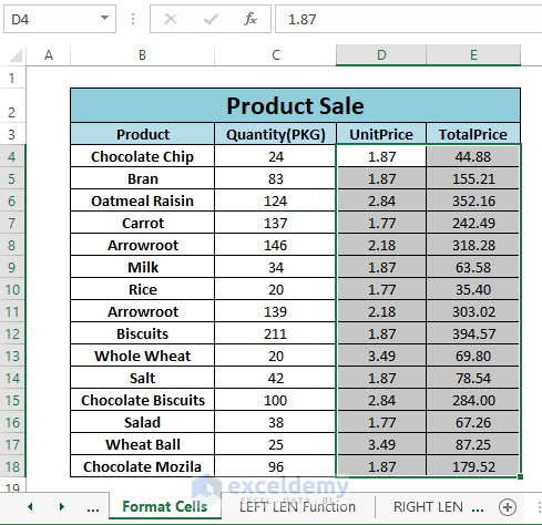 Format cells result-How to Remove Dollar Sign in Excel