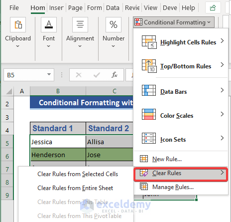Highlight Blank Cells Using Conditional Formatting