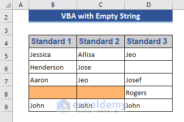 Using VBA to Highlight Blank Cells in Excel