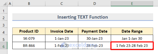 How to Calculate Date Range in Excel