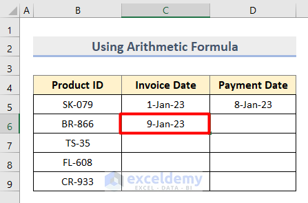Invoice Date of 2nd Product
