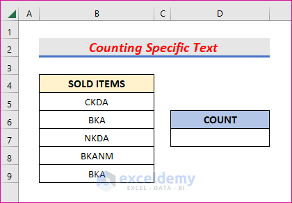 Count Specific Text