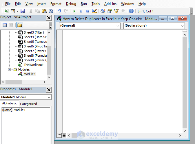 Excel VBA to Erase Duplicates but Retain the First One
