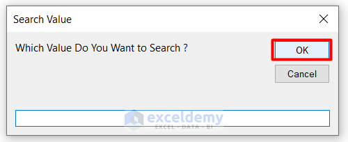 Keeping Search Value Blank
