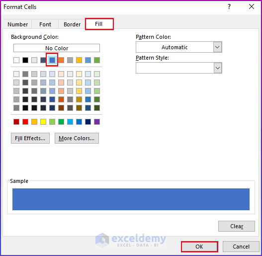 Selecting Color