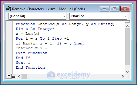 Applying VBA Code to Remove Characters after a Specific Character