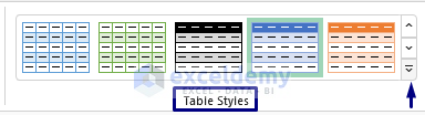 Delete Format from Table Design Tab in Excel
