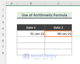 Use Simple Arithmetic Calculation to Add a Date Range