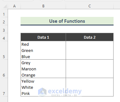 Use Excel Functions to Remove Carriage Returns