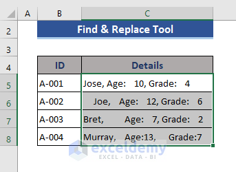 Find & Replace Tools to Remove Extra Spaces