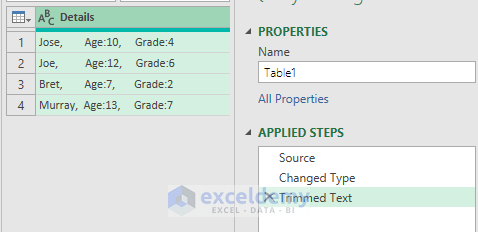Excel Power Query to Remove Spaces