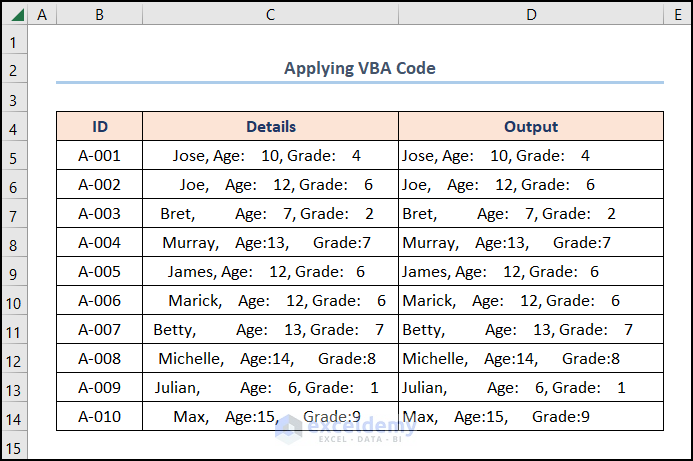 remove extra spaces in excel with VBA code