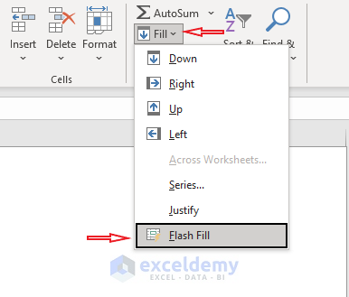 Use of Flash Fill to Remove Specific Characters from String Excel 