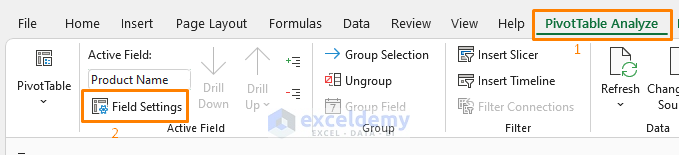 Remove Subtotals from Pivot Tables in Excel