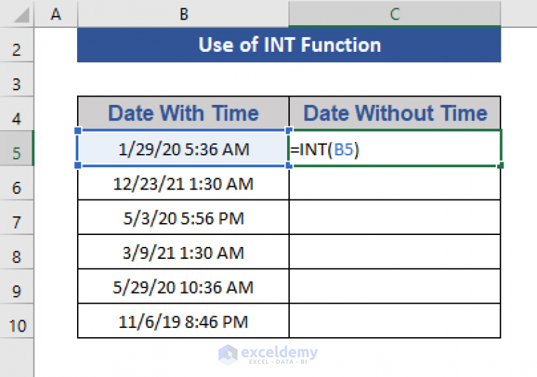 How To Remove Timestamps From Date In Excel 4 Easy Ways 