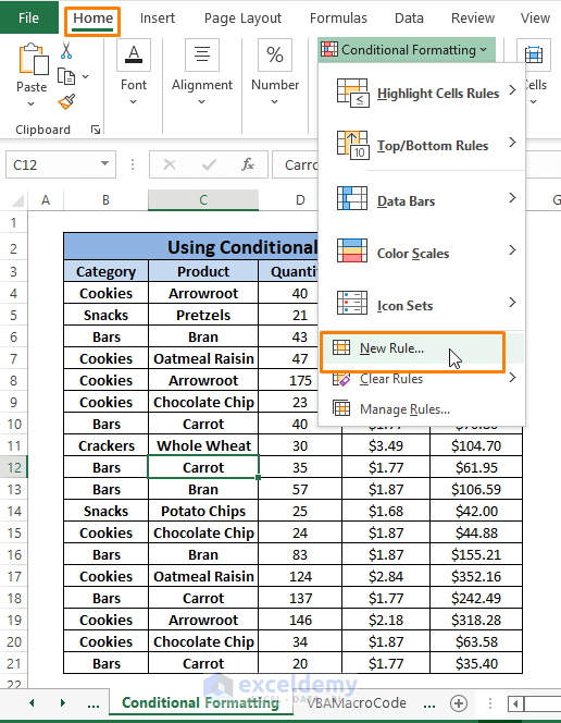 conditional formatting-How to Highlight Selected Cells in Excel