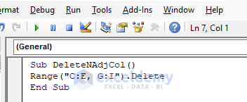 VBA to Delete Non-Adjacent Multiple Columns in Excel