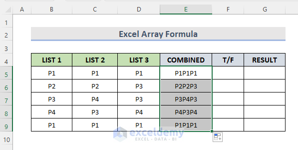 Array Formula to Find Duplicate Rows Based on Multiple Columns in Excel