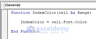 If Font Color is Red Then Return the Index in Excel