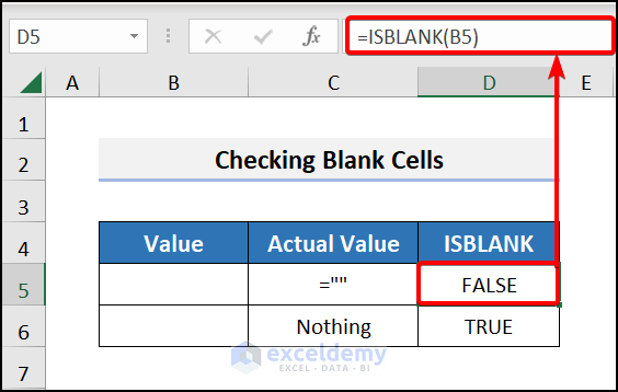 ISBLANK for Blank cells