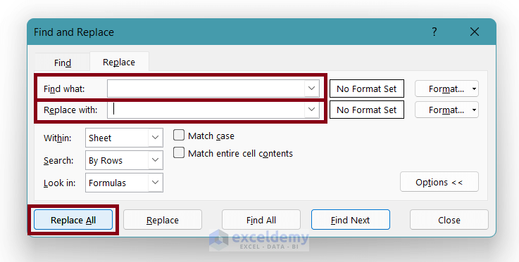 Use Find and Replace to Delete Extra Spaces in a Cell in Excel