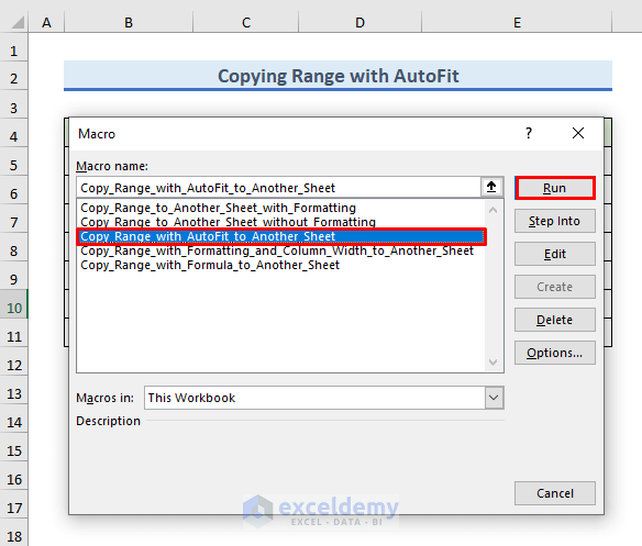 Running Macro to Copy Range with AutoFit to Another Sheet 