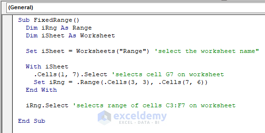 VBA to Select a Range from Different Worksheet Based on Column Number in Excel